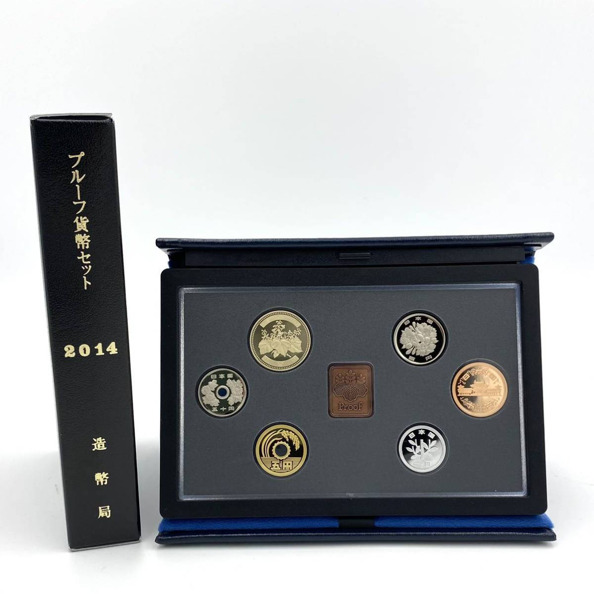 送料210円 プルーフ貨幣セット 2014 平成26年 Proof Set 年銘板 鏡面
