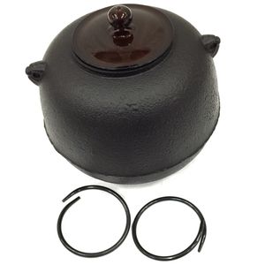 茶道具 志きの釜 糸目尻張 アルミ軽合金製 茶釜 風炉 茶道具 錆びない