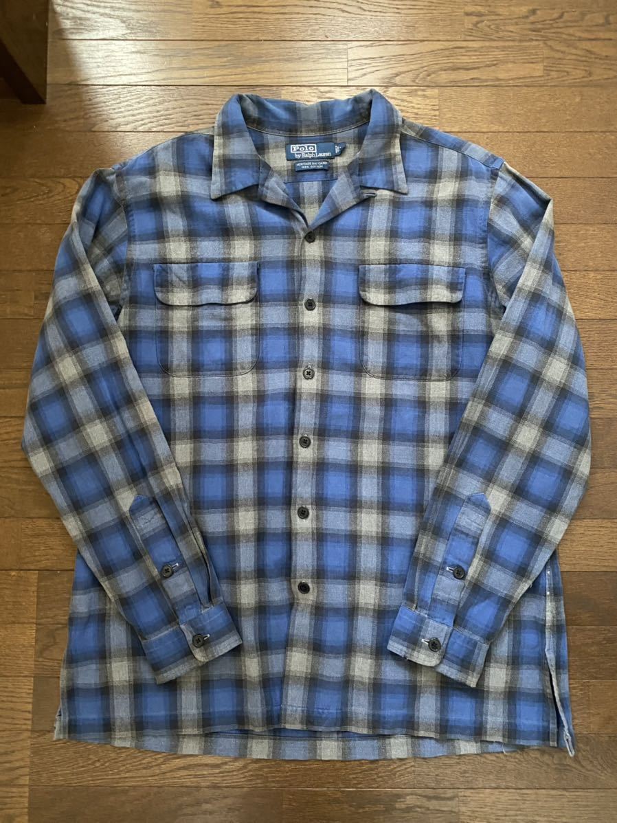 90s POLO ラルフローレン HERITAGE SKI CAMP オンブレチェック 