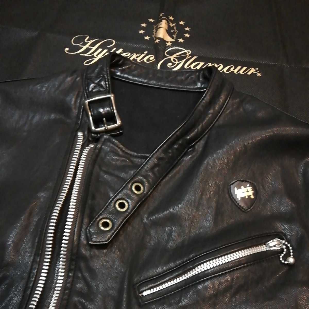 HYSTERIC GLAMOUR ヒステリックグラマー S レザーライダース 美品 