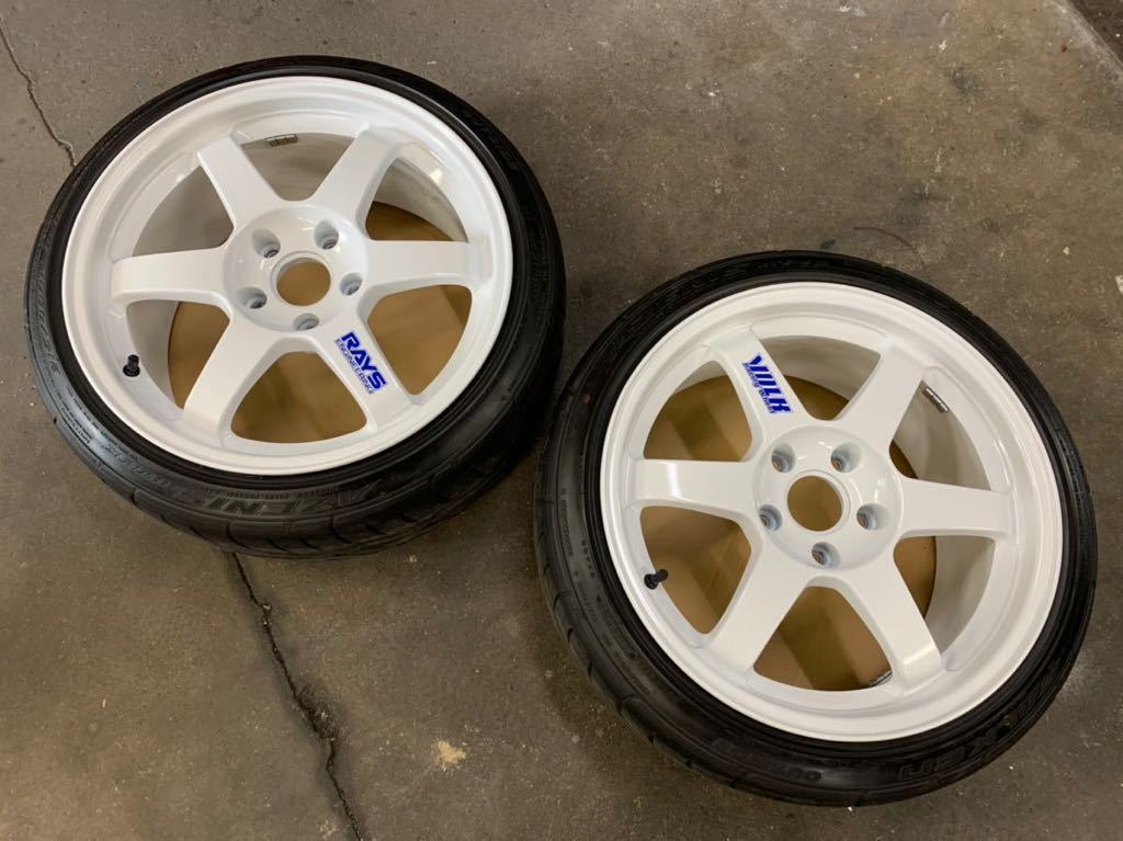 Rays ボルクレーシング　17インチ　8j 114.3 2本 RAYS レイズ ボルクレーシング TE37 17インチ 8.5J+40 PCD114.3 鍛造