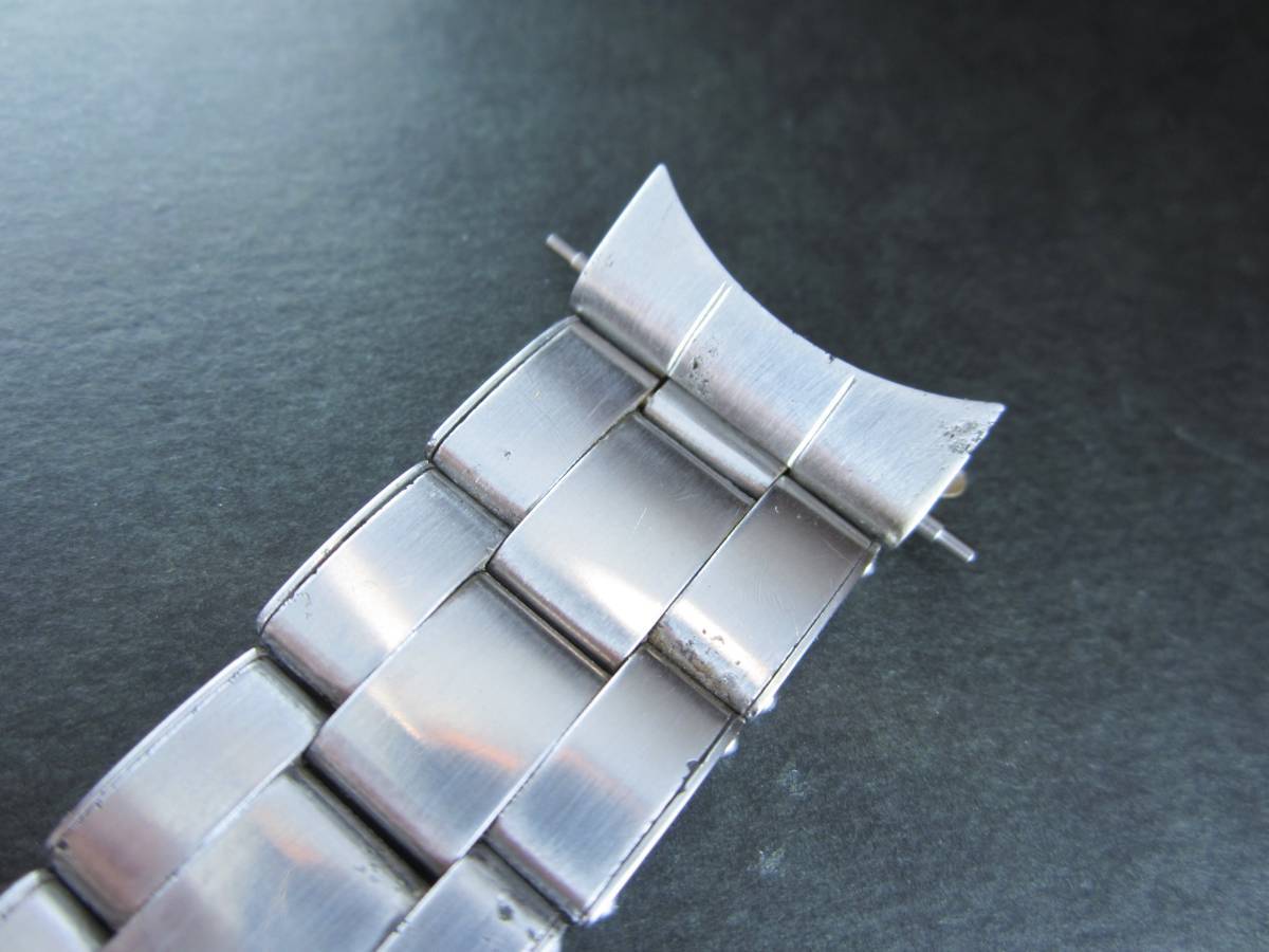 伸び少ない ロレックス リベットブレス 飛び出し王冠ブレス ラグ幅