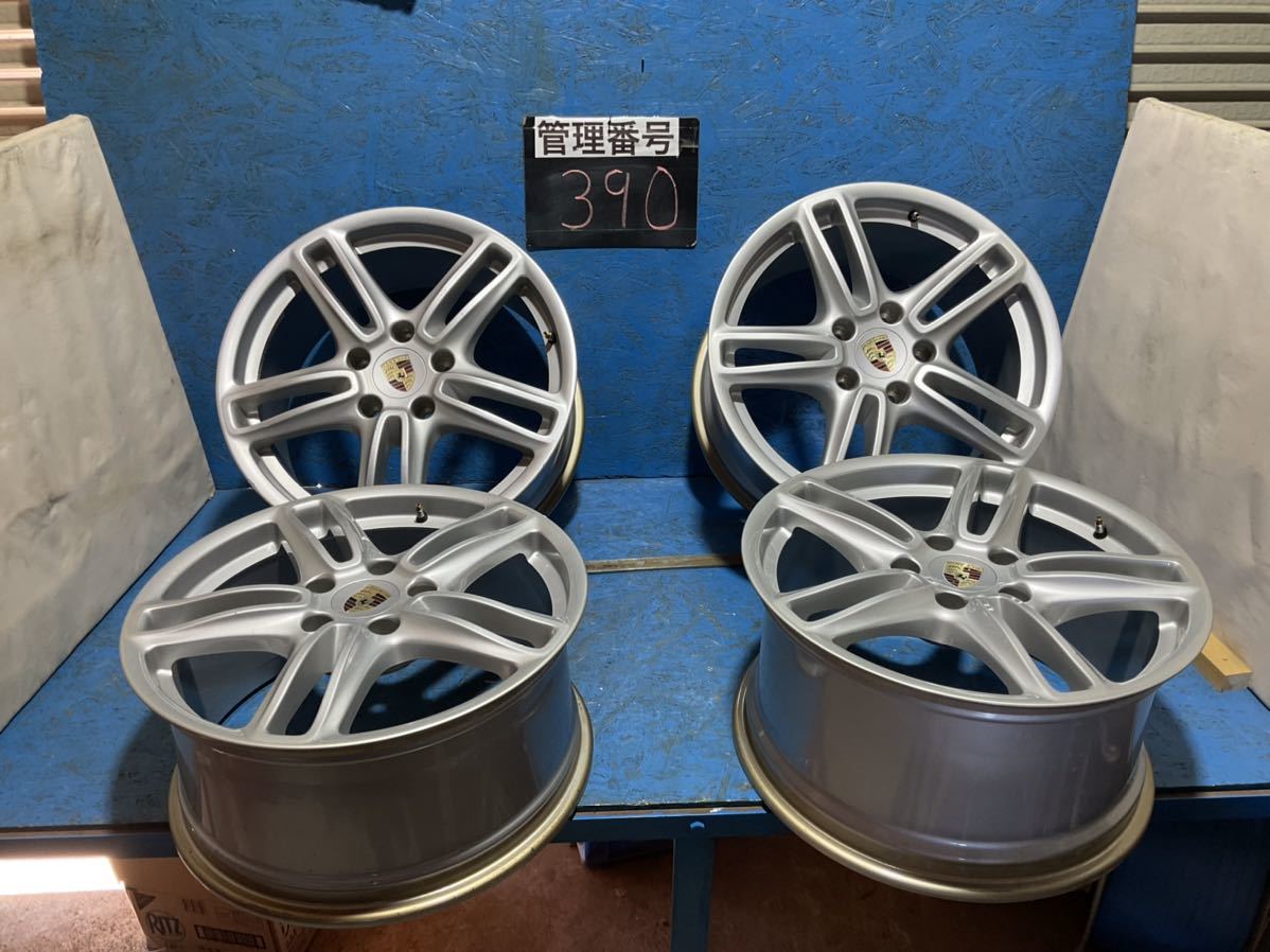 〈390〉ホイール4本セット　PORSCHE 19インチ9-10J オフセット+60 +61 PCD 5H130 ハブ71.5mm ボルト穴15mm