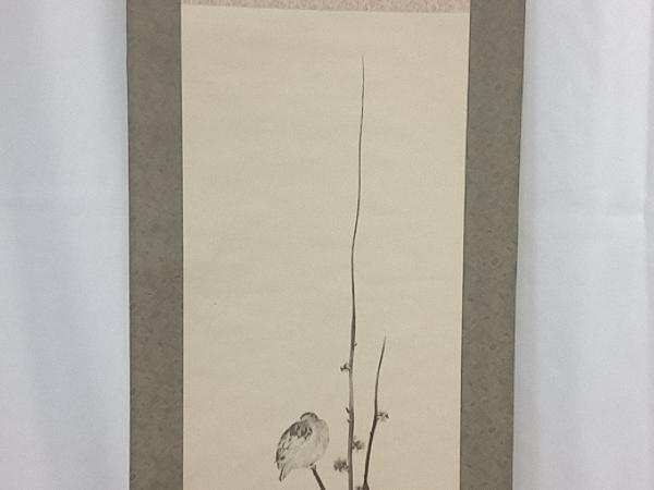 宮本武蔵 掛軸 掛け軸 紅梅鳩図 アートの友社 : 三幅対 枯木鳴鵙図