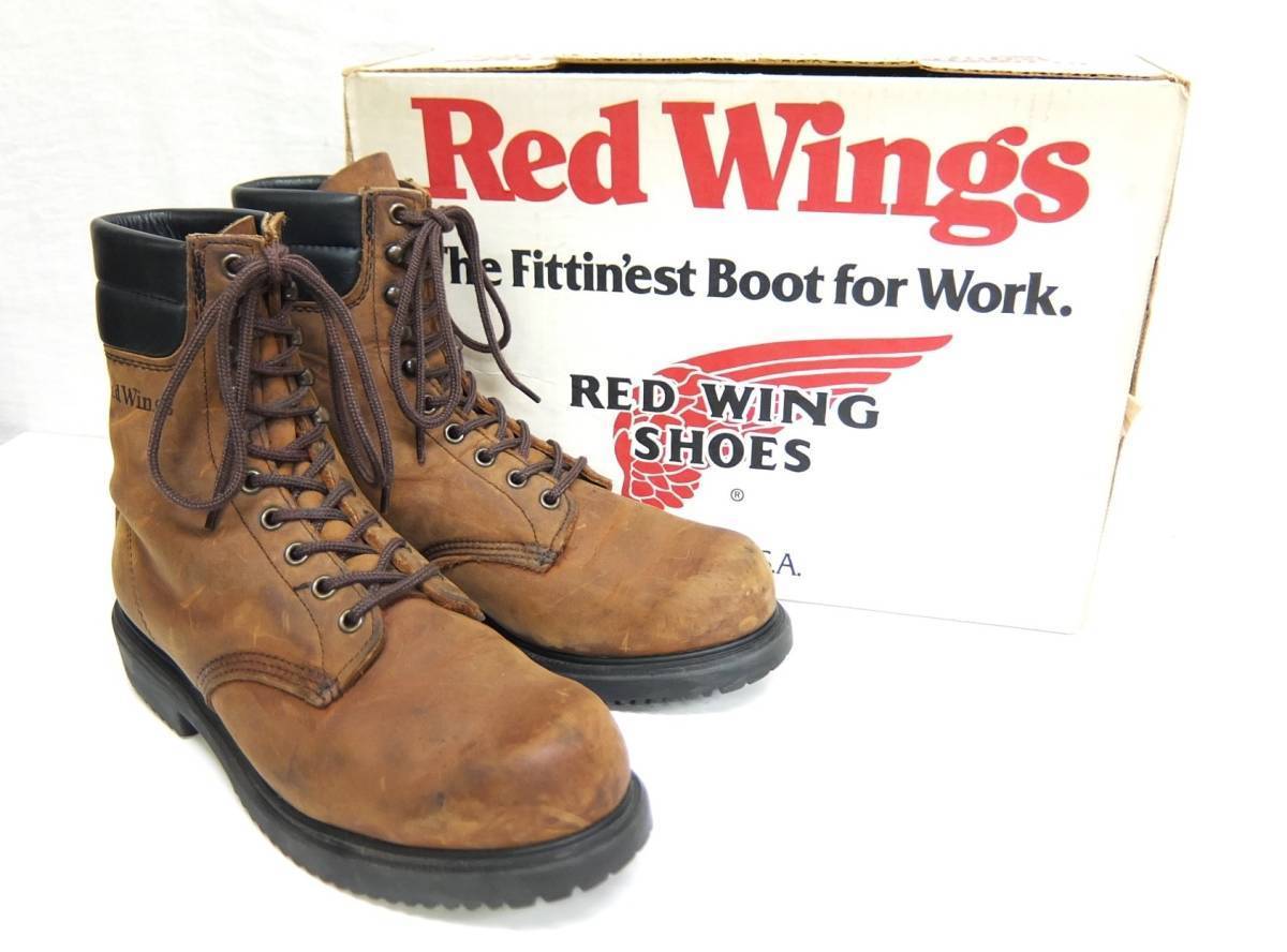 94年 羽タグ REDWING 407 ヌバック 茶 71/2D レッドウィング 編み上げ