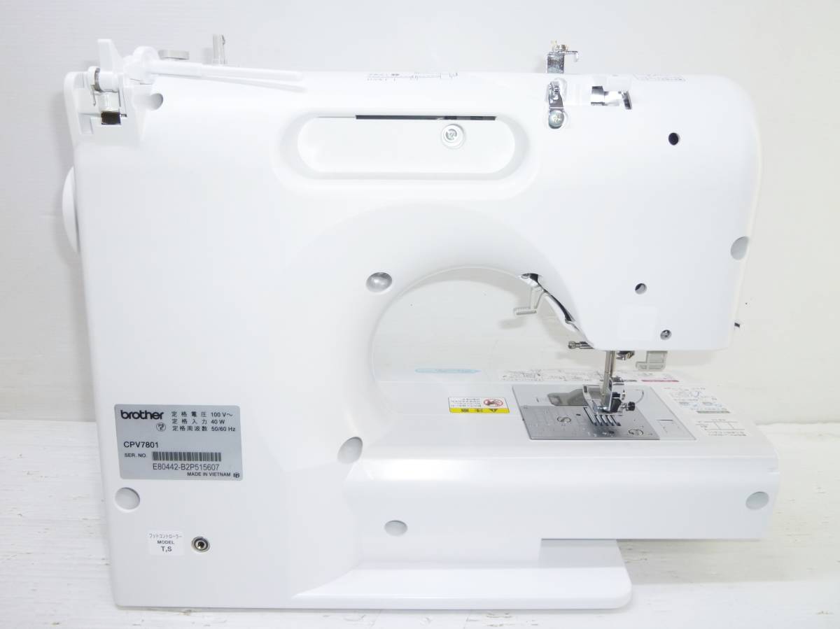 CN4896tb 美品 brother/ブラザー コンピュータミシン M1107-PP CPV7801 