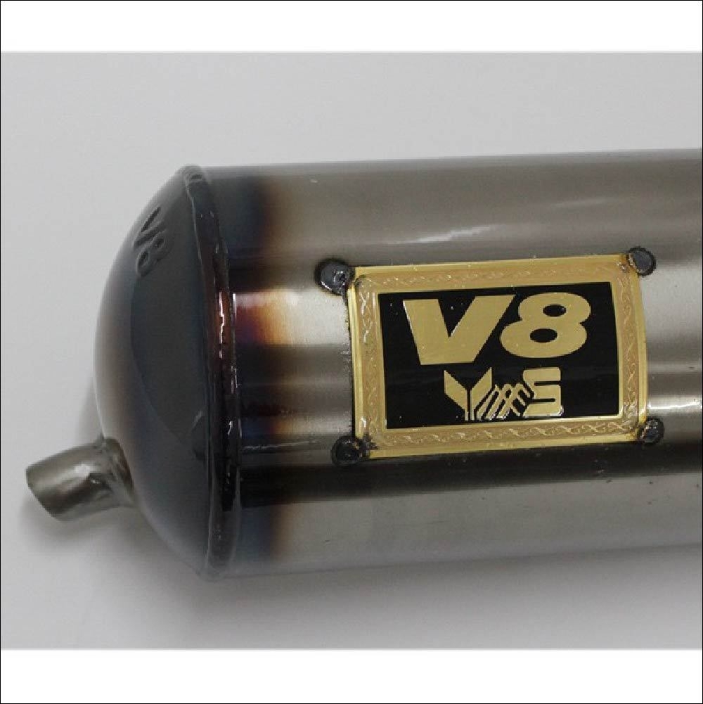 v8チャンバー 縦型 ハワイアンチャンバー ホンダ ディオ 縦型 DIO 用 V8 ハワイアンチャンバー マフラー ZX/SR