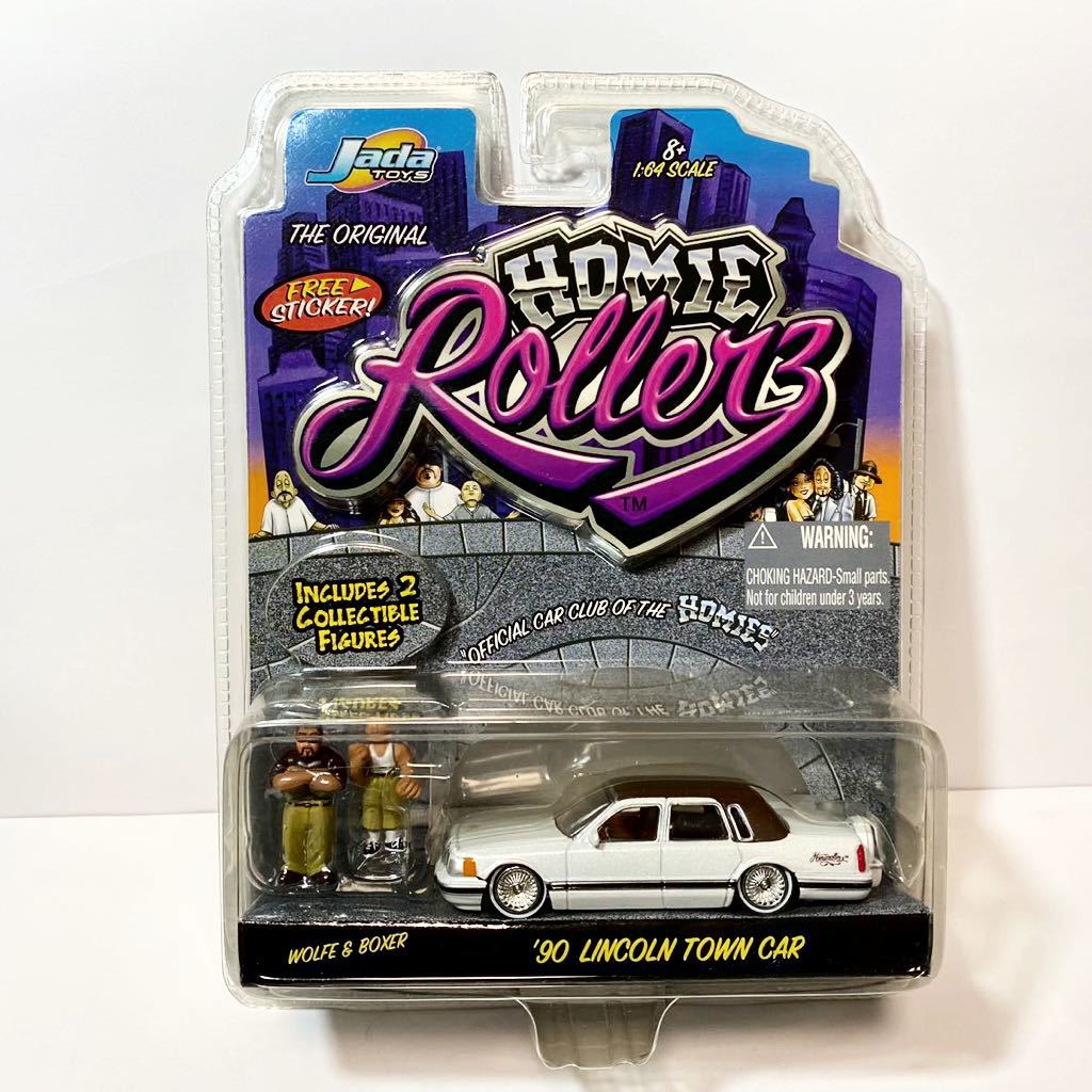 JADA 1/64 HOMIE ROLLERS '90 LINCOLN TOWN CAR LOWRIDER