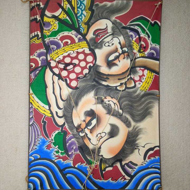 津軽凧 今武美筆 津軽伝統作品 凧絵(和凧及び三浦呑龍「ねぷた絵作品