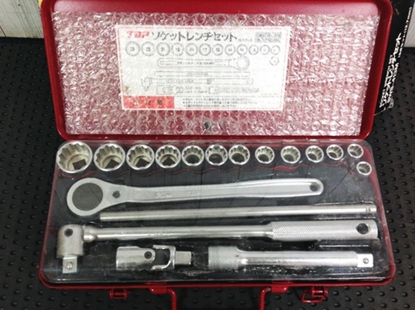 激安大特価，限定セール TH-3808 長期保管品 TOP ソケットレンチセット差込角12.7mm SWS-413M 18点セット(ソケットレンチ)｜売買されたオークション情報、yahooの商品情報をアーカイブ公開 - オークファン ソケットレンチ
