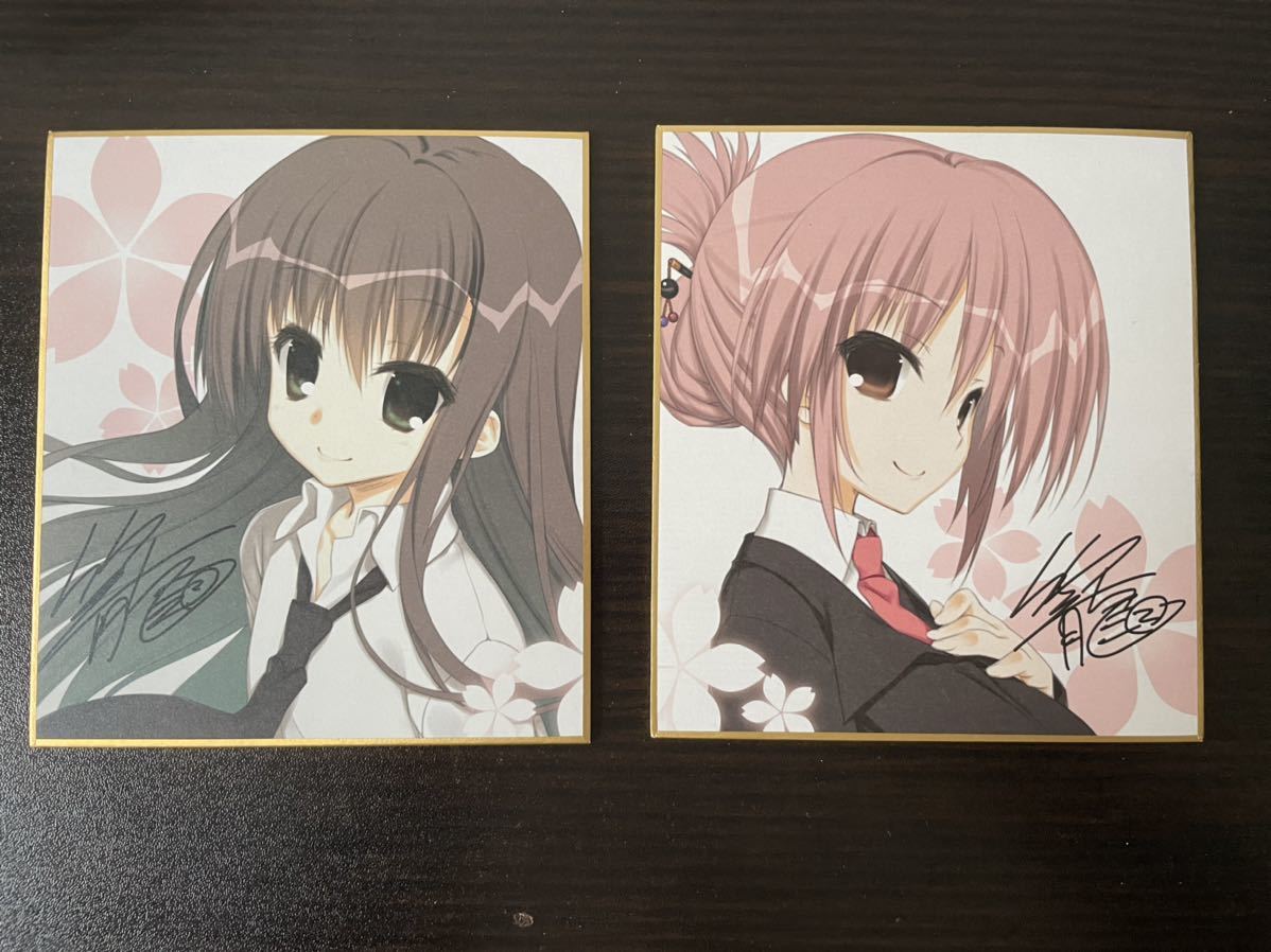 サクラノ詩 夏目藍 鳥谷真琴 色紙２枚組 その他 売買されたオークション情報 Yahooの商品情報をアーカイブ公開 オークファン Aucfan Com