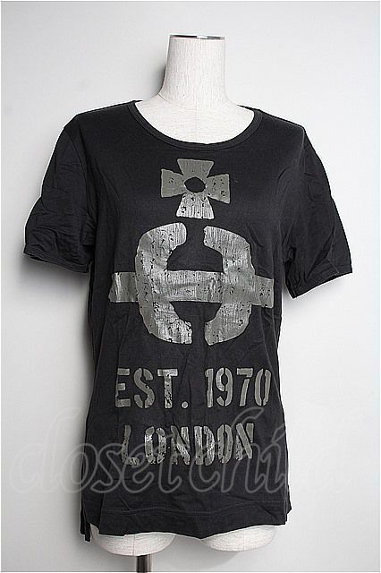 【送料無料】 ステンシルオーブクラシック半袖Tシャツ Vivienne Westwood MANヴィヴィアンウエストウッド22-06-22-009i-1-to-HD-ZI
