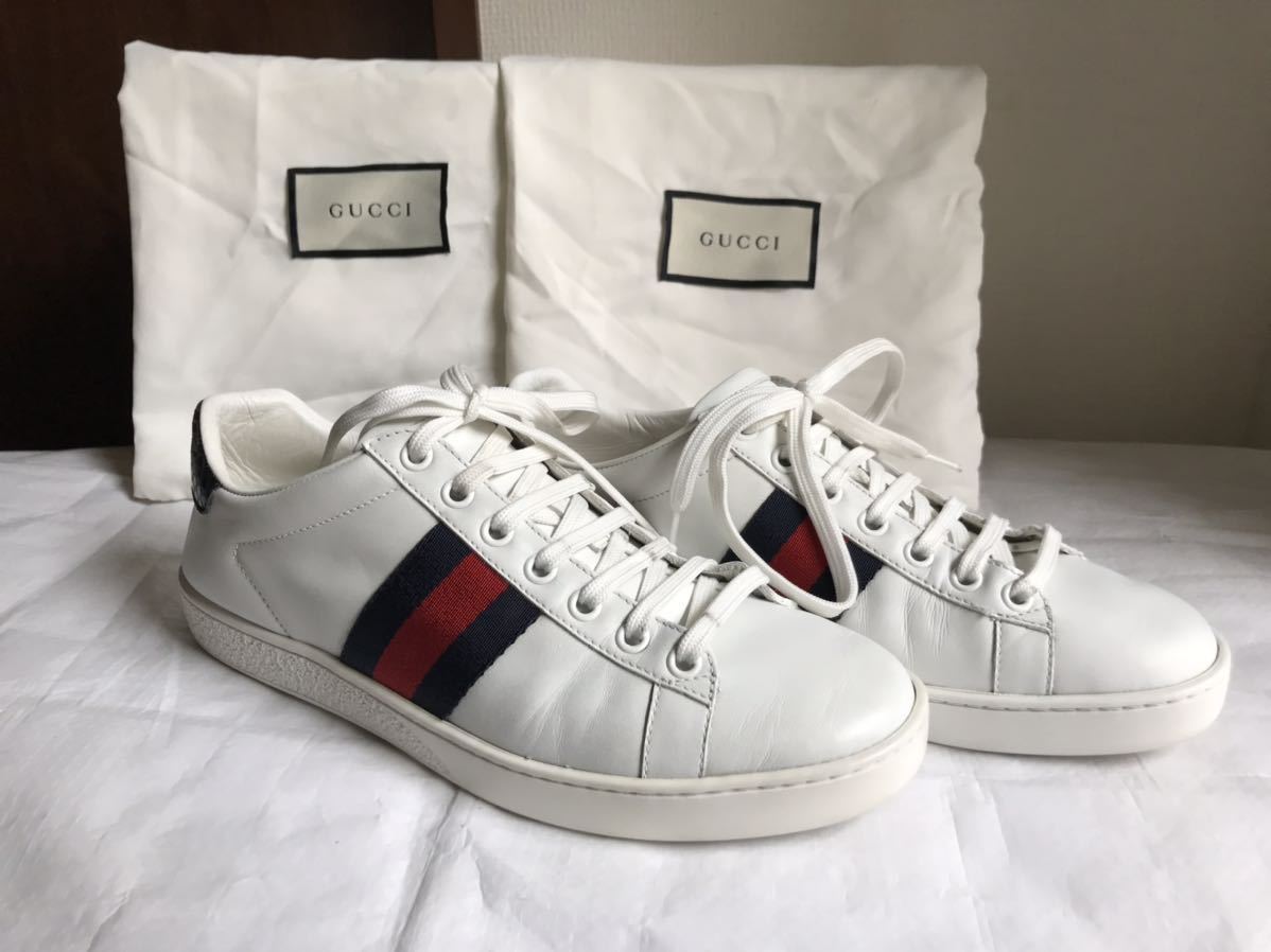 袋付き 美品 GUCCI グッチ ミケーレ エースライン ウロコ型押し エン 