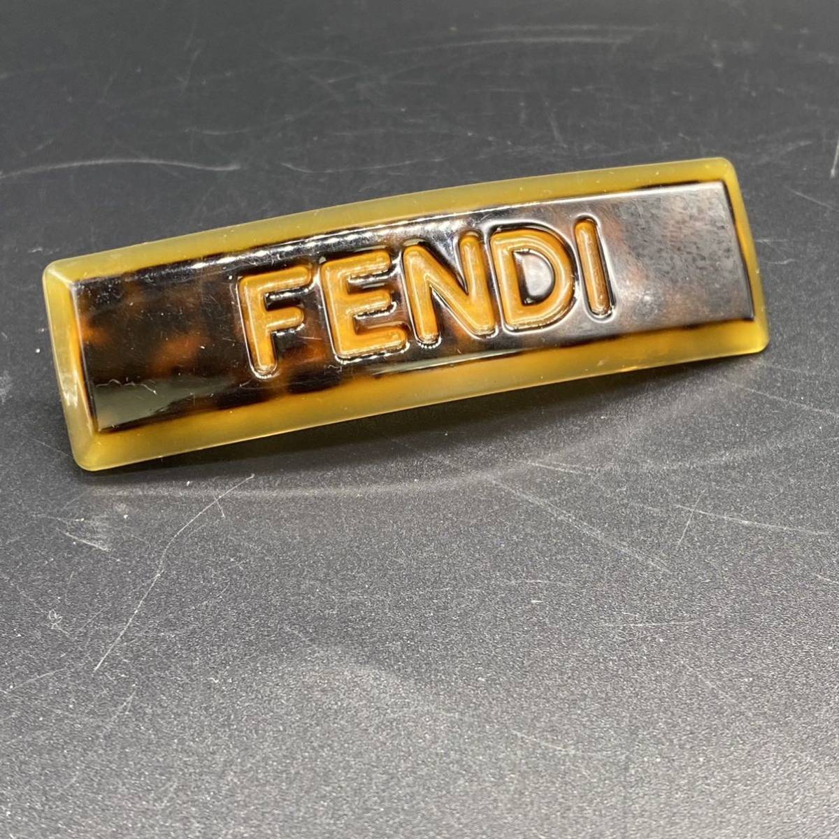 Ff ロゴ べっ甲 フェンディ バレッタ バレッタ FENDI フェンディ