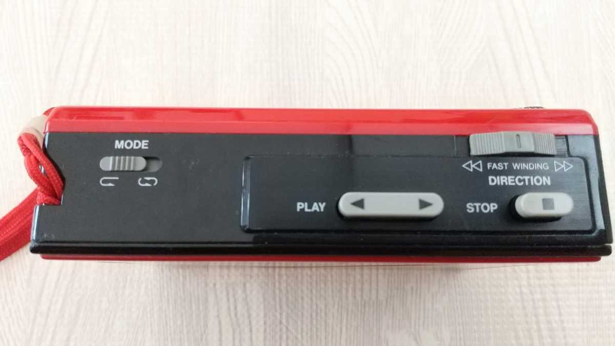 SANYO カセットウォークマン JJ-F30 赤 動作未確認 ジャンク レッド