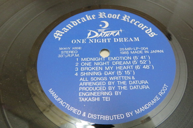 レコード THE DATURA ワンナイトドリーム 新品LPレコード
