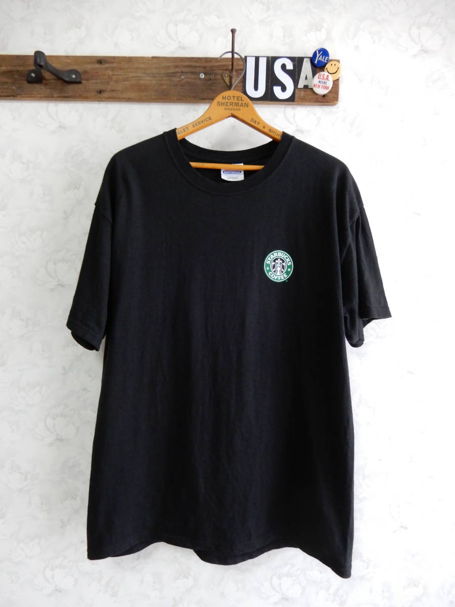 美品！KONA！スターバックスコーヒーヘインズHANESビンテージTシャツ 