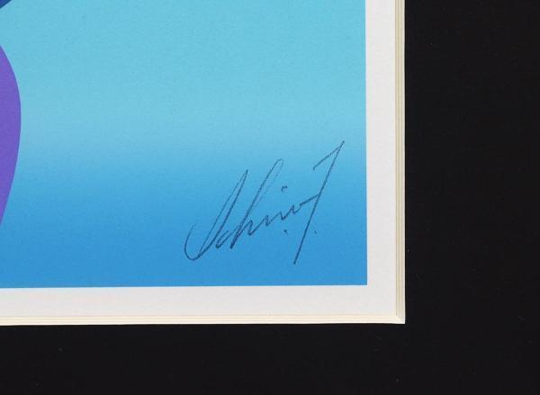 真作】【WISH】鶴田一郎「葵」シルクスクリーン 1994年作 直筆サイン