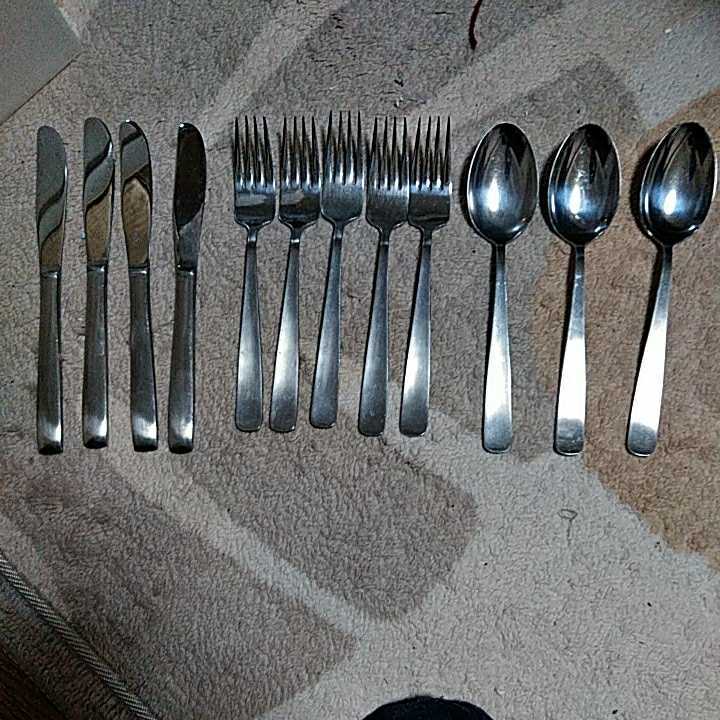 昭和レトロ　ナイフ、フォーク、スプーン、セット_1