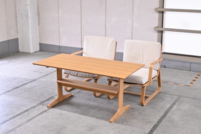 無印良品/MUJI オーク材 10万「リビングでもダイニングでも使える 