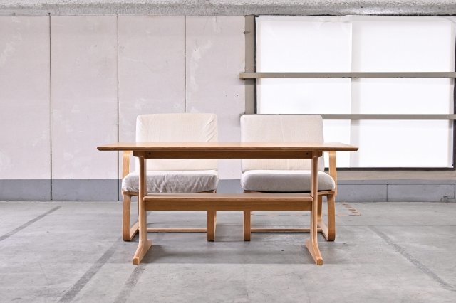 無印良品/MUJI オーク材 10万「リビングでもダイニングでも使える 