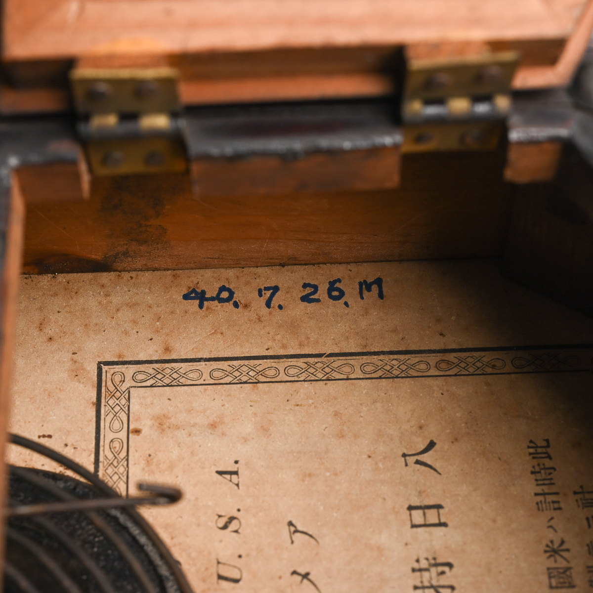 WATERBURY 壁掛 八角振り子時計 八日持 アメリカ製 明治期 高さ約470mm