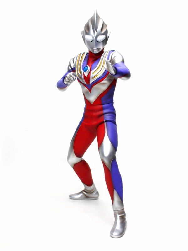 新品未開封 送料無料 CCP 1/6特撮シリーズ Vol.091 ウルトラマンティガ マルチタイプVer. LED 発光ギミック付
