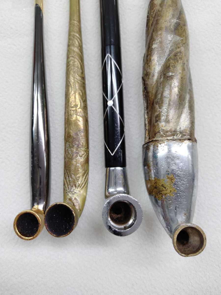 キセル 喫煙具 煙管 金属製 パイプ セット 煙草 タバコ 昭和レトロ 