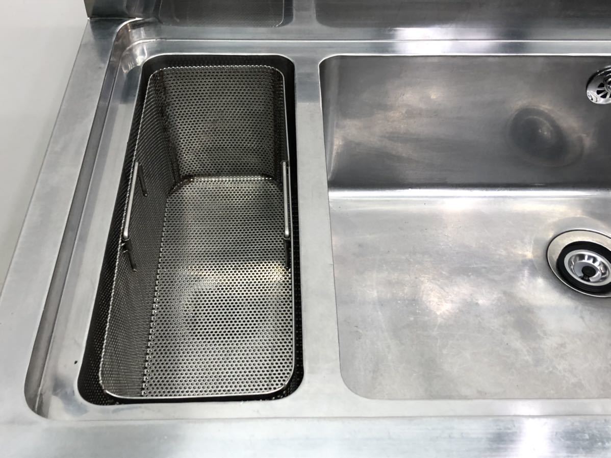 右ソイルドシンク ダスト付き2槽シンク - Yahoo!オークション 1400×60