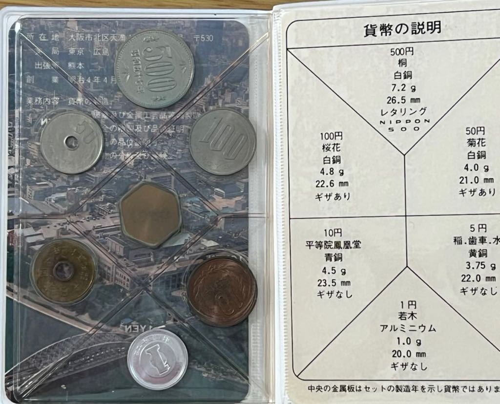 貨幣セット 大蔵省造幣局 ミントセット 造幣局1979年〜1986年の入札