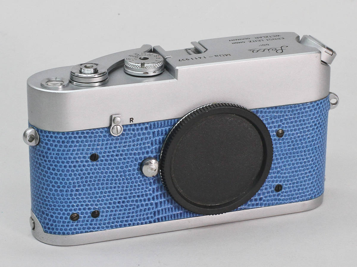 18】 LEICA ライカ MDa ボディ 革の貼り換え済み「ブルー・リザード