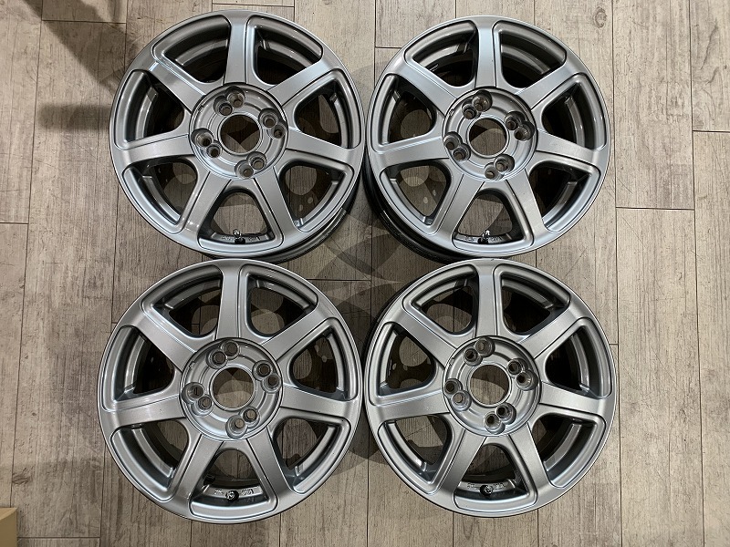 車 14インチ ユーロスポーツ 4本PCD100 4穴 キューブ、スイフト等