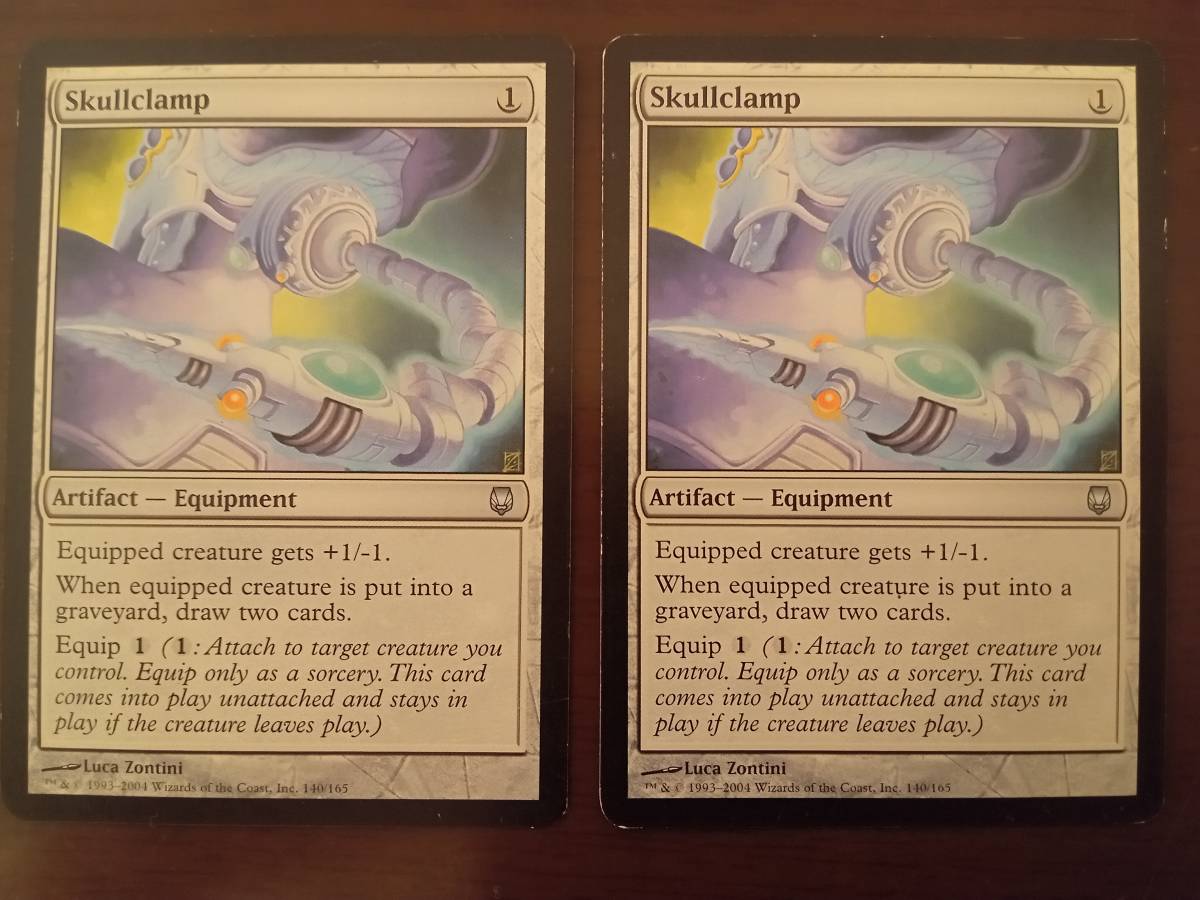 41 割引グレイ系 本物新品保証 Mtg 頭蓋骨絞め Skullclamp Dst 英語 Foil 4枚セット マジック ザ ギャザリング トレーディングカードグレイ系 Www Hiddengem De