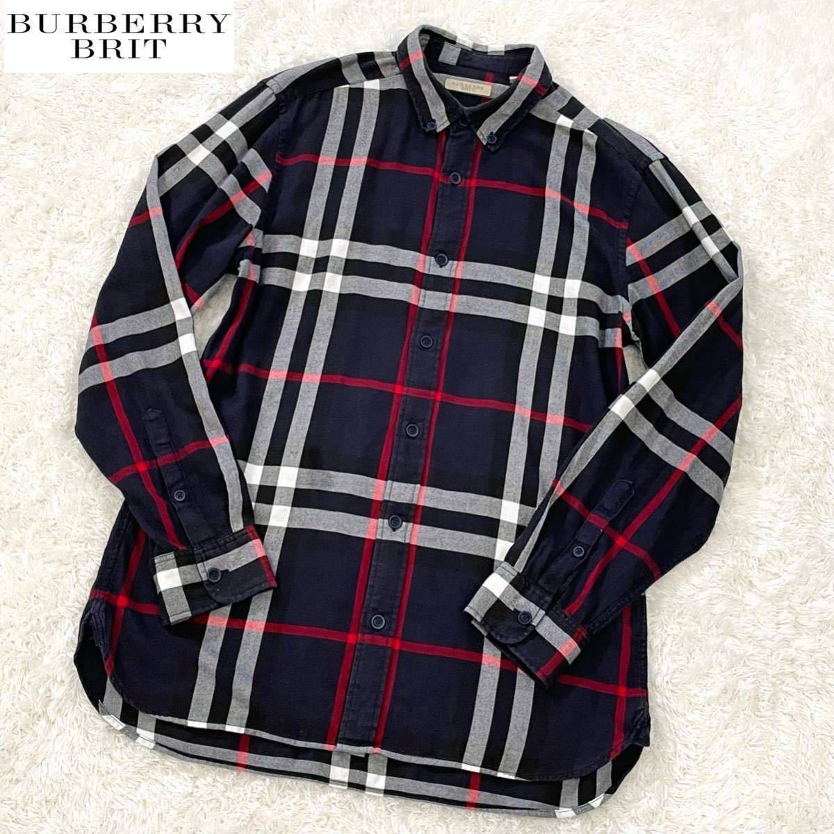 ノバチェック BURBERRY 長袖 シャツ バーバリー 極美品 近年モデル 