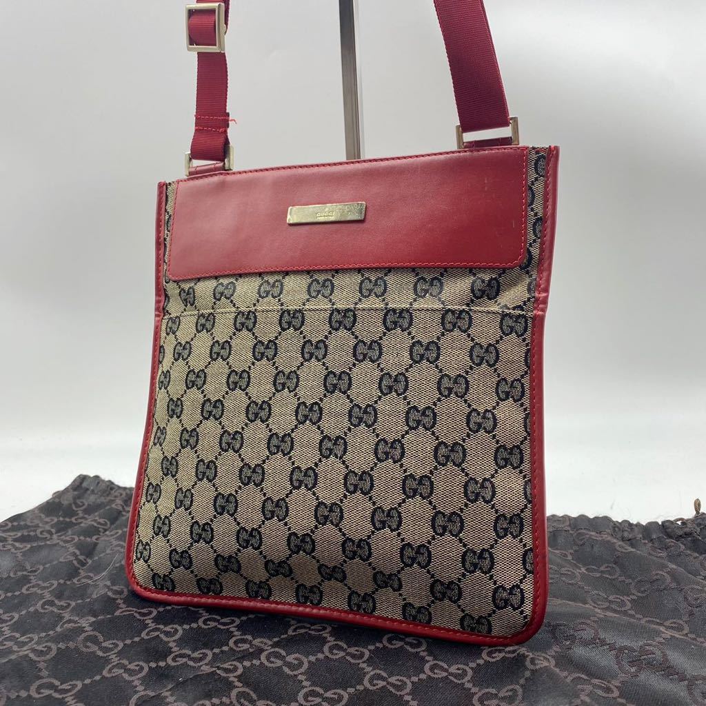 1円【極美品・最高級】GUCCI グッチ ショルダーバッグ サコッシュ GG 