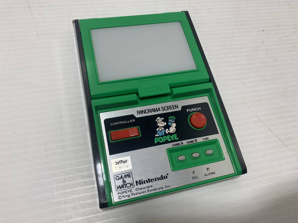 201◇任天堂 PG-92 POPEYE ゲームウォッチ ポパイ 昭和レトロ 説明書 
