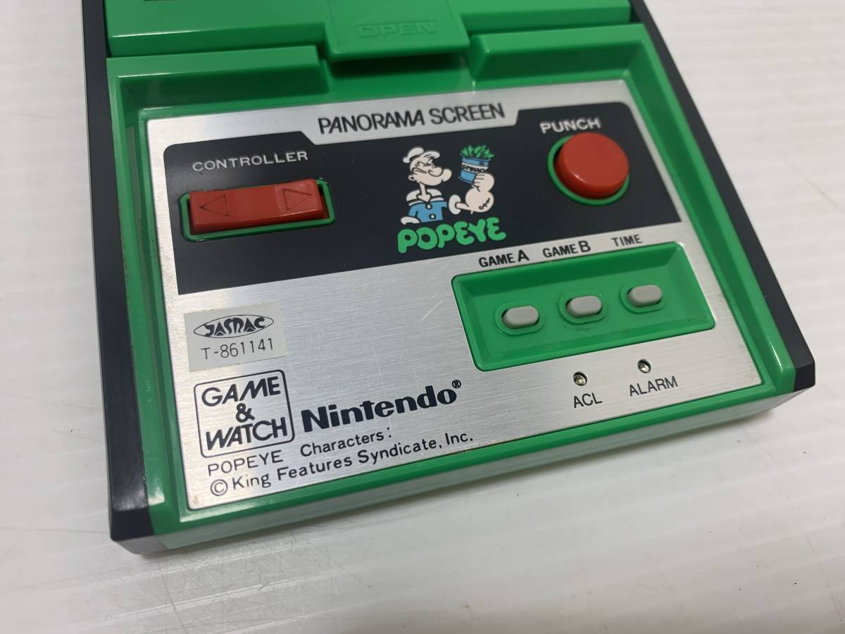 201◇任天堂 PG-92 POPEYE ゲームウォッチ ポパイ 昭和レトロ 説明書 