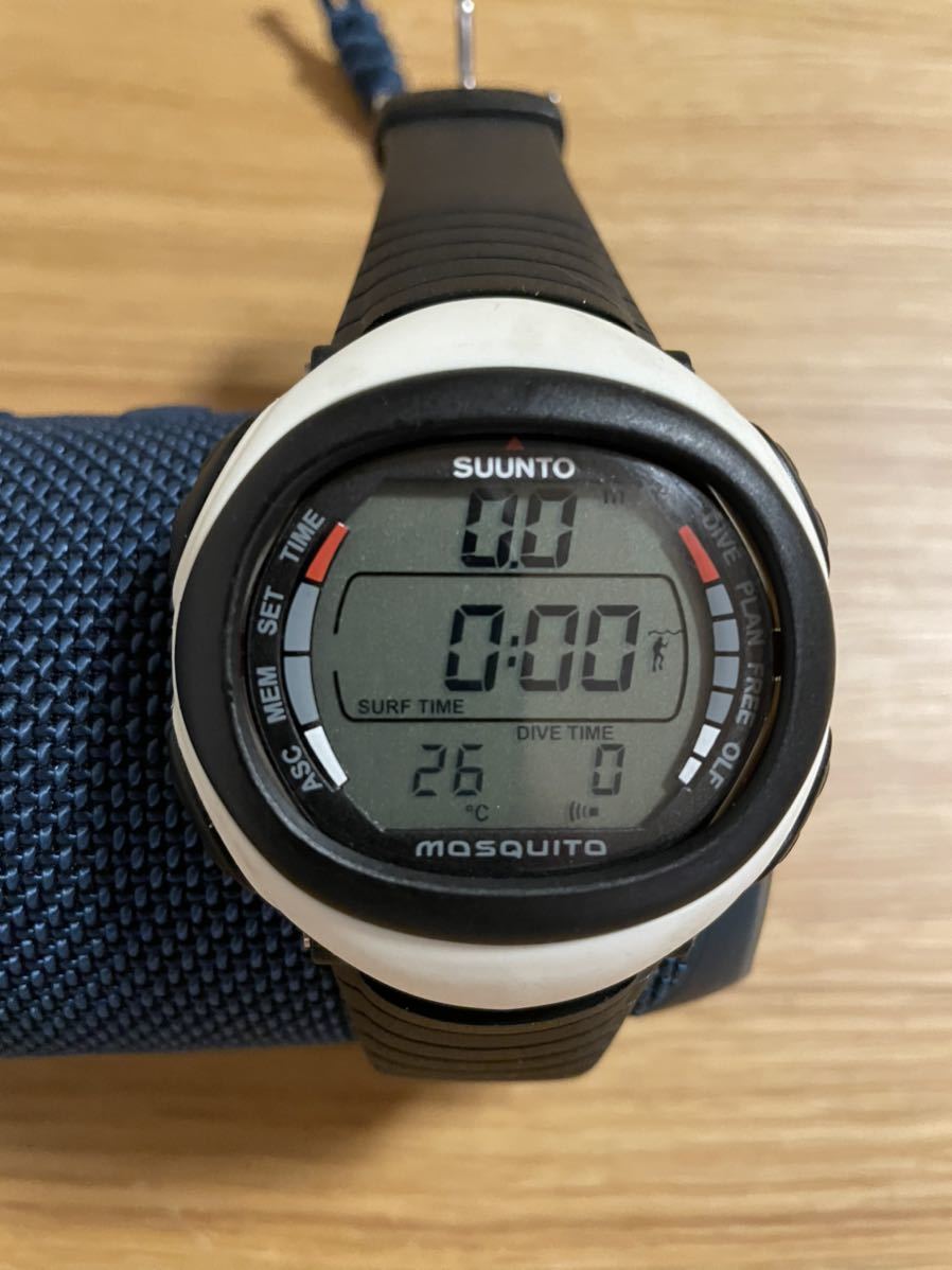 スント モスキート suunto ダイビングコンピュータ ダイコン フリーダイビング バッテリー交換済 動作品