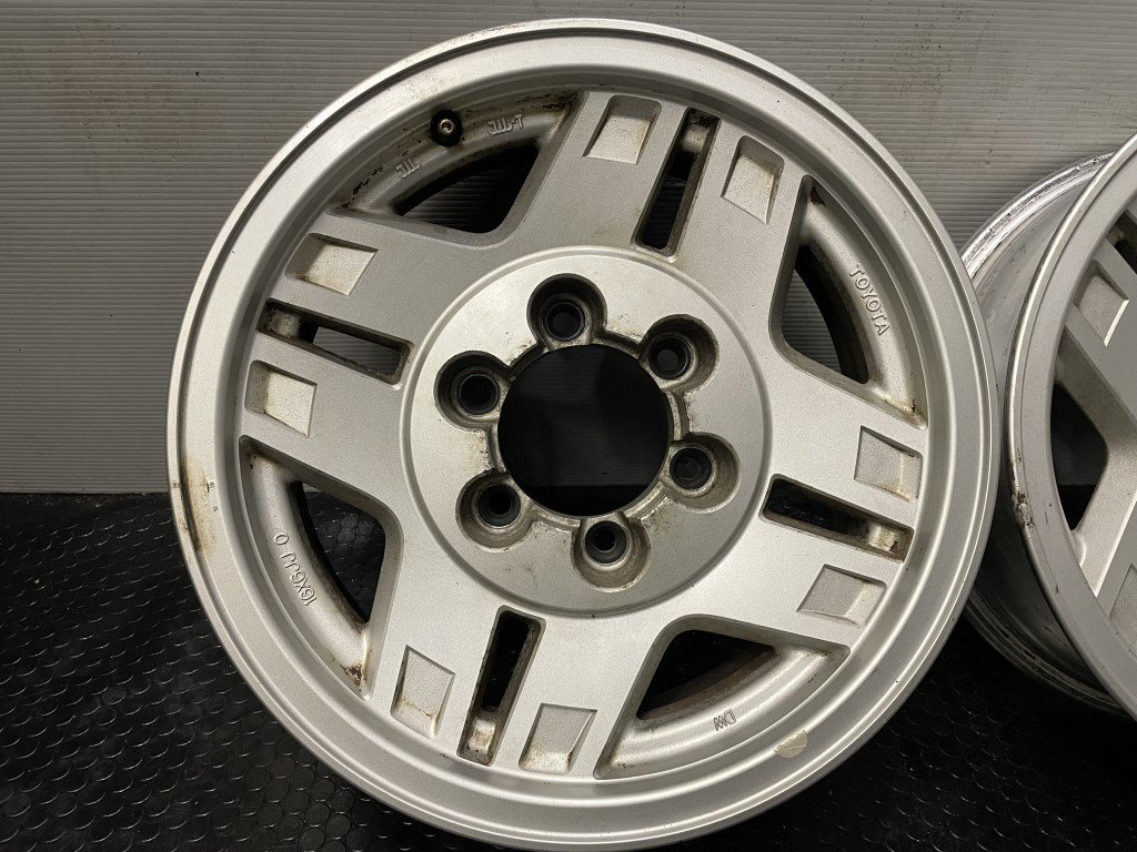 トヨタ 70ランクル 78プラド ナロー 純正ホイール 16インチ 4本 6J6HPCD139.7±0 希少　(VHV308) クレジットカード QRコード決済可能 トヨタ 78プラド 70ランクル ナロー 純正ホイール 16インチ 4本