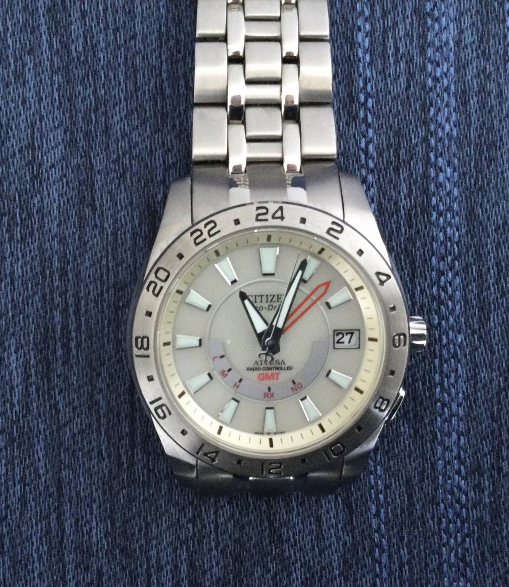 CITIZEN シチズン アテッサGMT H116-T012612 メンズソーラー電波 