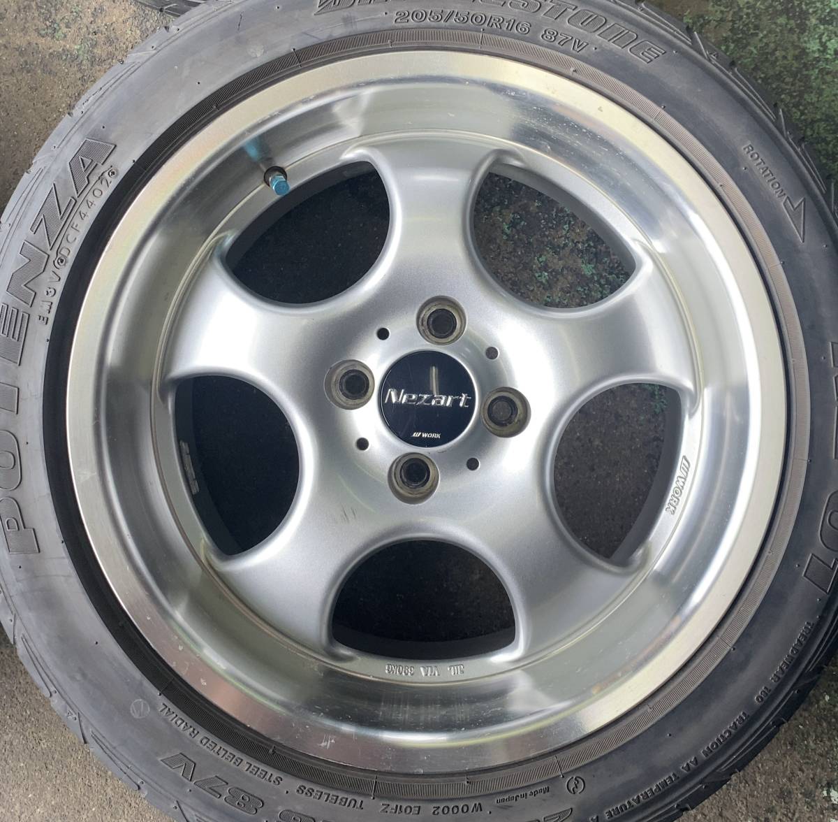 WORK nezart 16インチ・アルミホイール4本セット・PCD100-4H・中古 