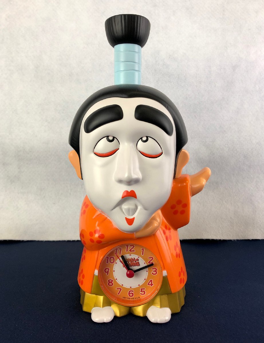 ☆中古品☆目覚まし時計 志村けんのバカ殿様 4SE488 渡辺企画 リズム時計