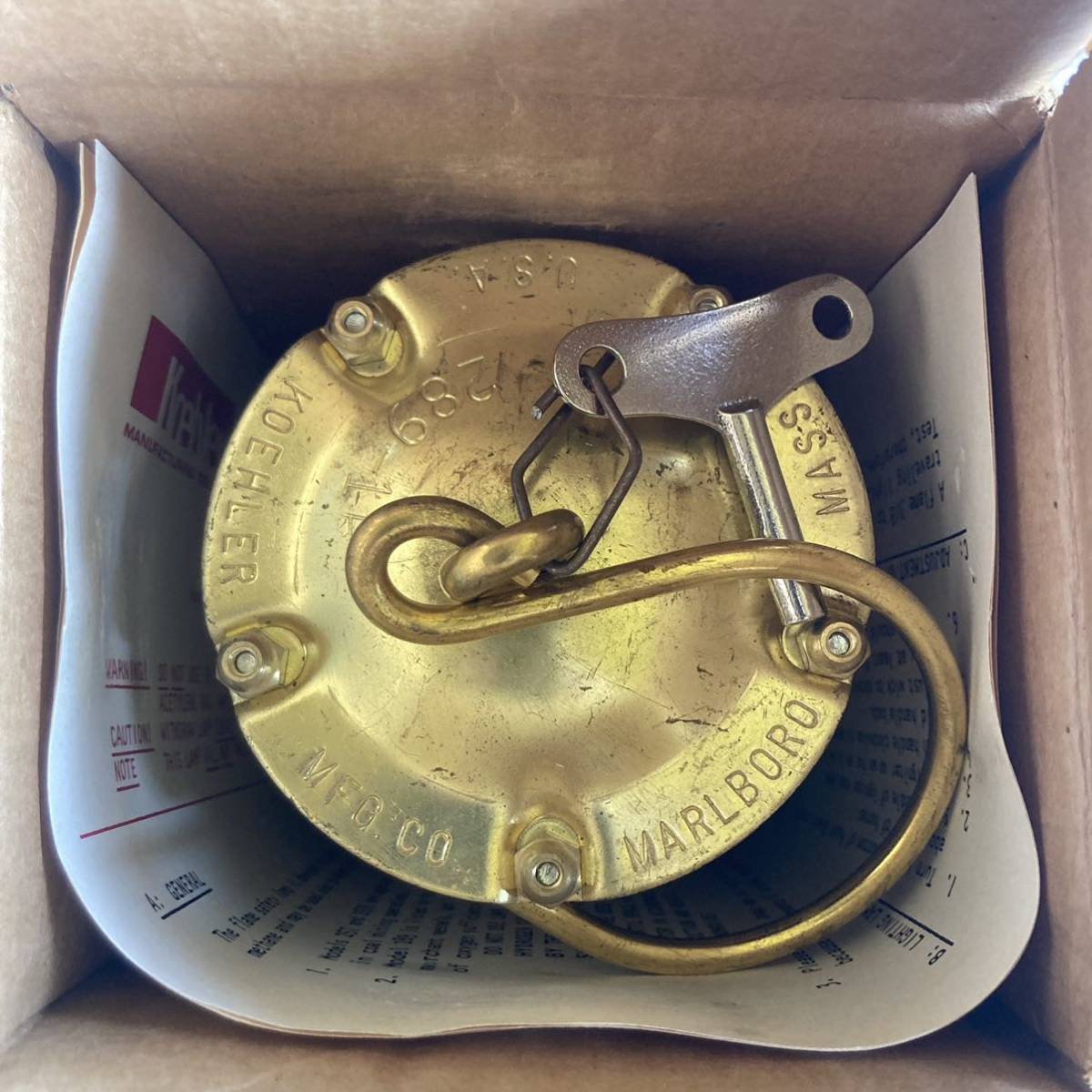 ★DEADSTOCK★ KOEHLER No.289 ◆取説・解錠鍵付き◆ ☆DEADSTOCK☆ KOEHLER No.289 ◇取説・解錠鍵付き◇ - メルカリ