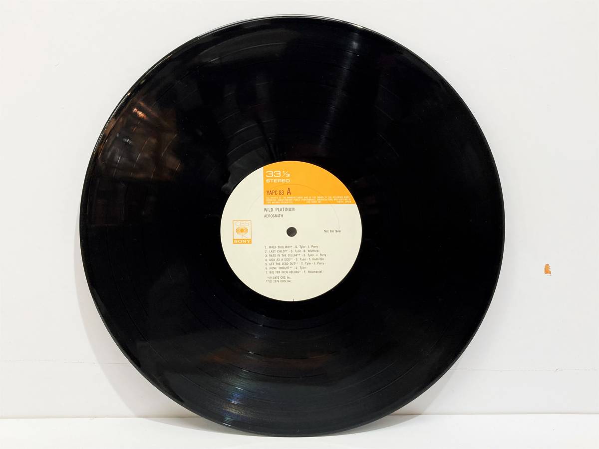 非売品【LPレコード】AEROSMITH(エアロスミス) WILD PLATINUM プラチナ 