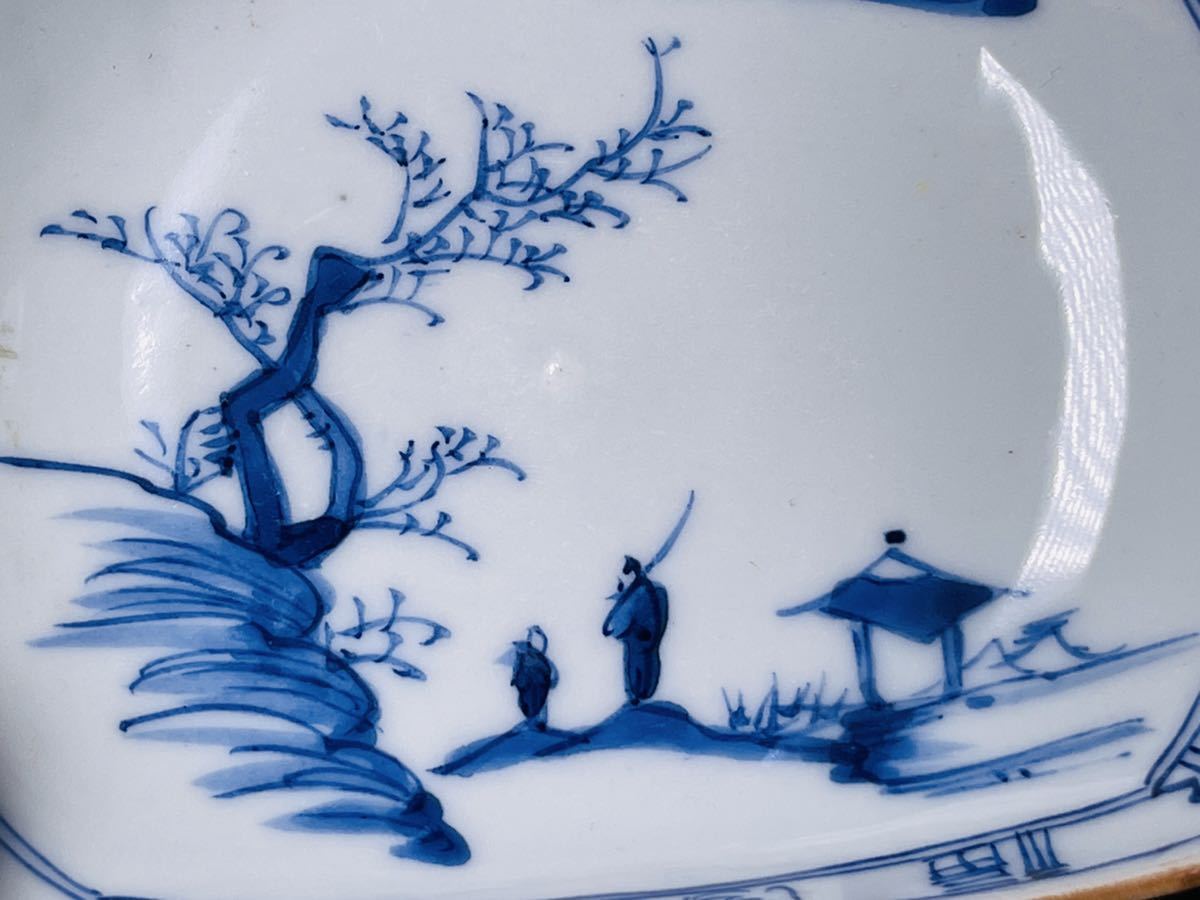 小皿 染付 古伊万里 中国古美術 【激安大特価，SALE】