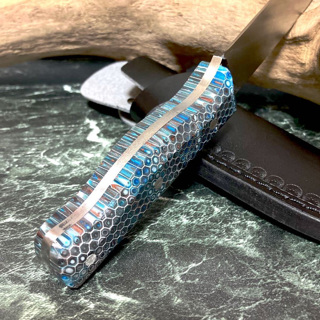 玉鋼 響十 63層 ダマスカス ボーニングナイフ 160mm KP-1119 玉鋼 響十 63層 ダマスカス ボーニングナイフ 160mm KP-1119