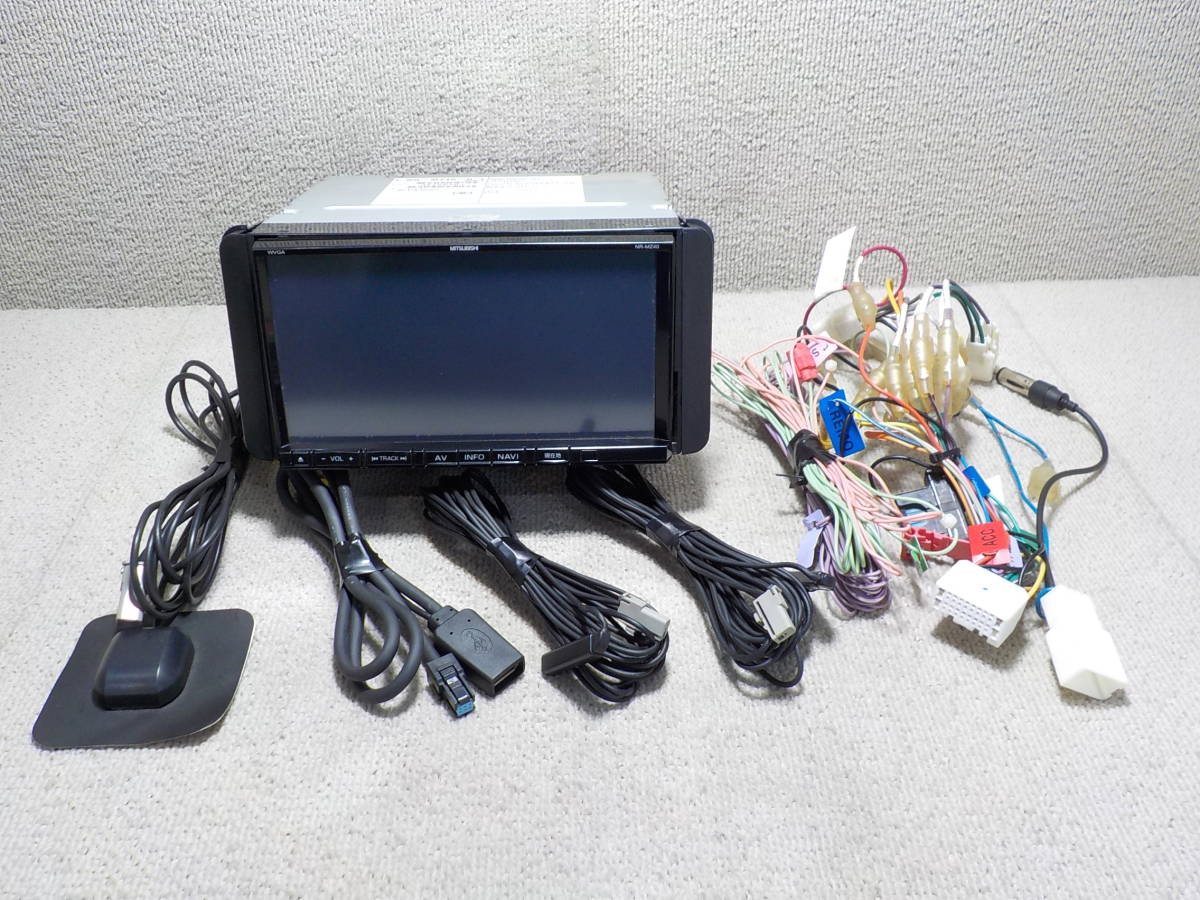 三菱 メモリーナビ NR-MZ40 NR-MZ40-D CD/DVD/SD/USB/iPod/フルセグ