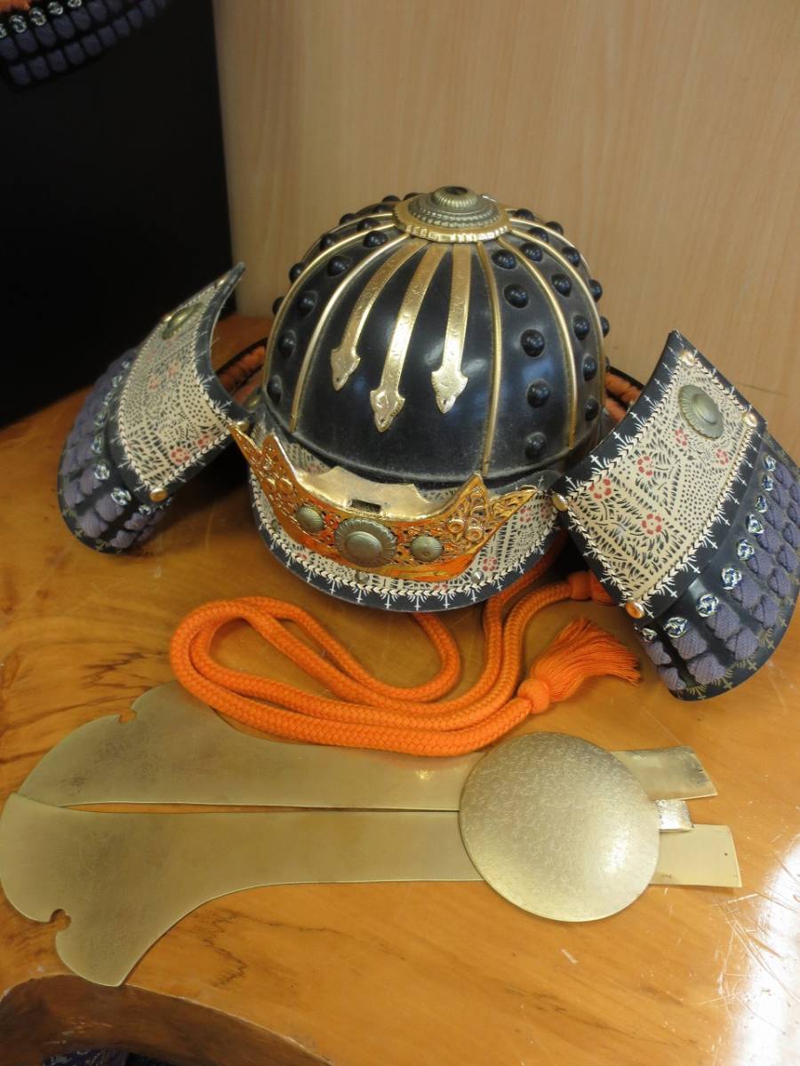 A3795 黒胴当世素掛 緋緘 等身大 鎧 兜 武具 箱付き 骨董品 甲冑 戦国