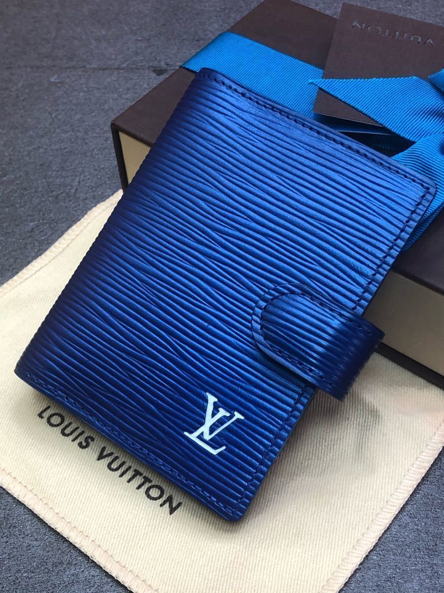 爆買い，定番人気 1円〜 同様 LOUISVUITTON エピ アジェンダミニ カードケース ルイヴィトン 艶消し メタリックブルー 名刺入れ パスケース(エピライン)｜売買されたオークション情報、yahooの商品情報をアーカイ 服飾小物