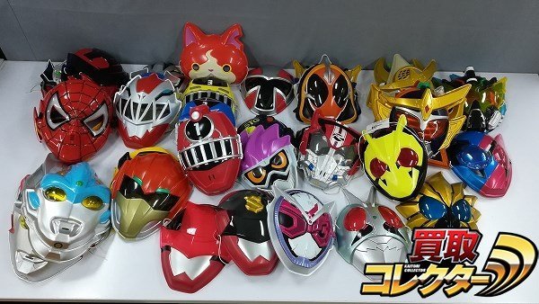 特撮ウルトラマン仮面ライダースーパー戦隊シリーズグッズセットオマケ付き mF376c [大量] お面 仮面ライダー ウルトラマン スーパー戦隊